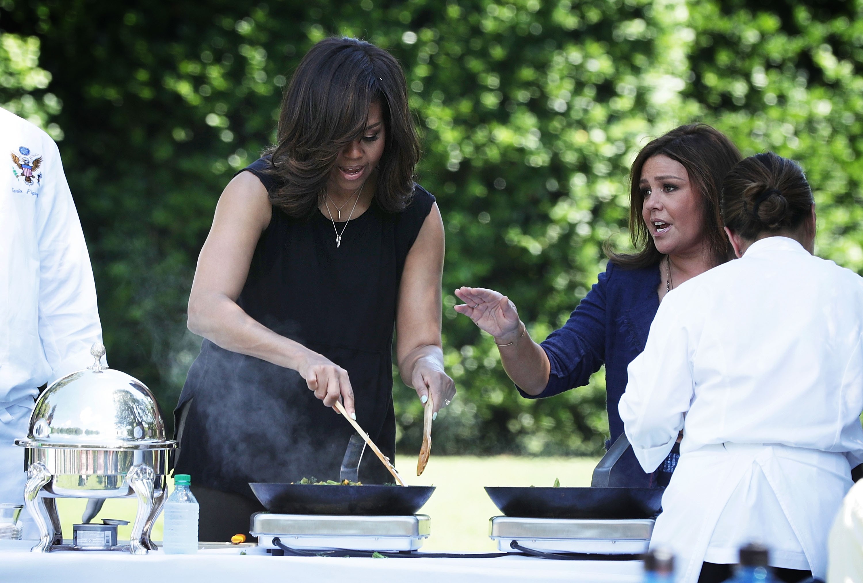 Michelle Obama com Rachael Ray (Foto: Getty Images)