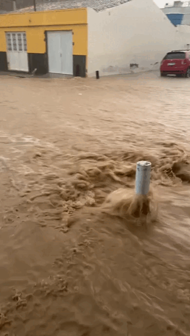 VÍDEO: fortes chuvas e relâmpagos são registrados em Pesqueira; estabelecimentos foram alagados