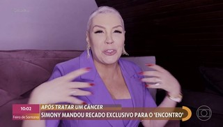 Simony passar por baterias de exames aps cncer: 'Frio na barriga'
