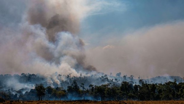 BBC Número de incêndios registrados no Brasil aumentou significativamente em 2019, mas em alguns períodos entre 2002 e 2010 as quantidades registradas foram ainda maiores (Foto: GETTY IMAGES VIA BBC)