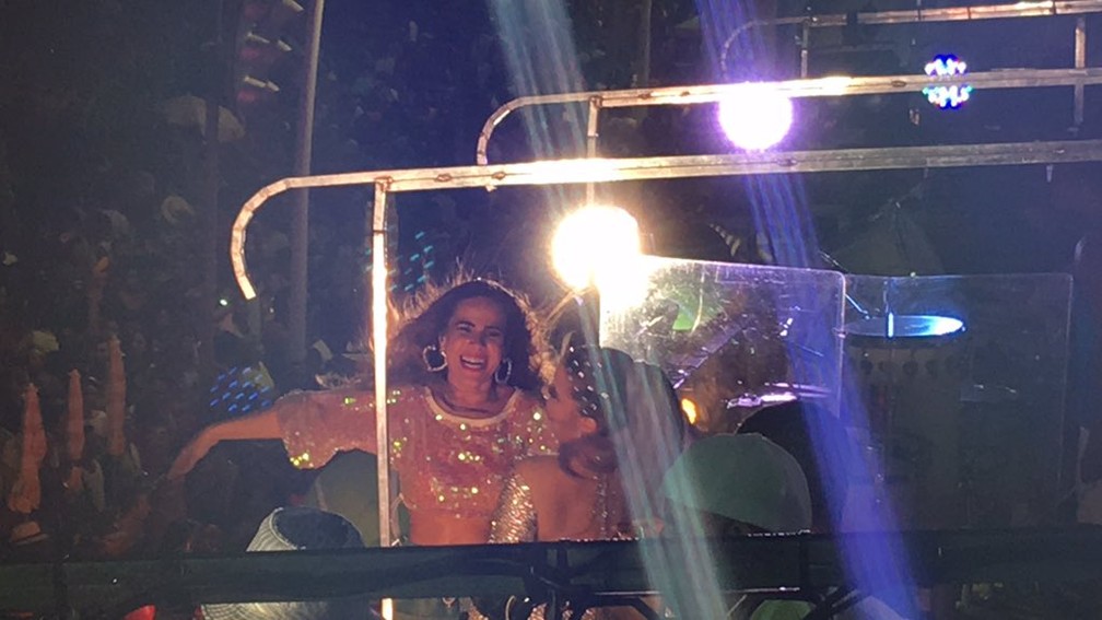 Wanessa no trio de Claudia Leitte (Foto: Maiana Belo/G1)