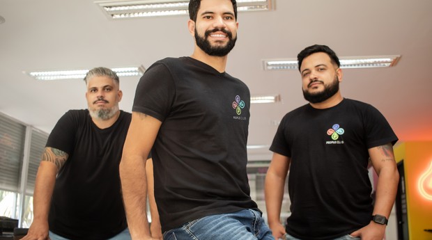 Lúcio Araújo, Felipe Oliveira e Renan Araújo, fundadores da People Club (Foto: Divulgação )