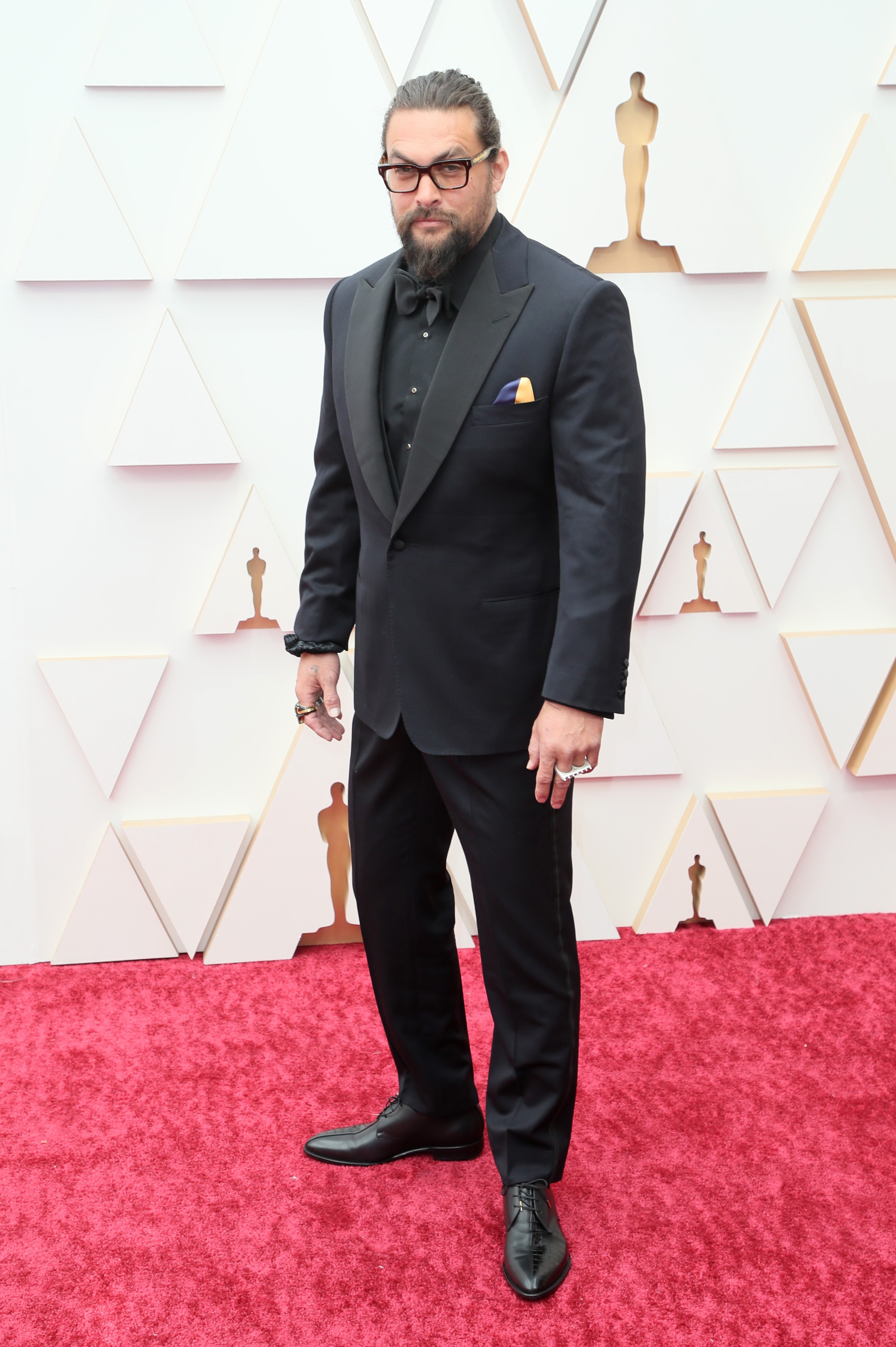 HOLLYWOOD, CALIFORNIA - MARCH 27: Jason Momoa attends the 94th Annual Academy Awards at Hollywood and Highland on March 27, 2022 in Hollywood, California. (Photo by David Livingston/Getty Images) (Foto: Getty Images)