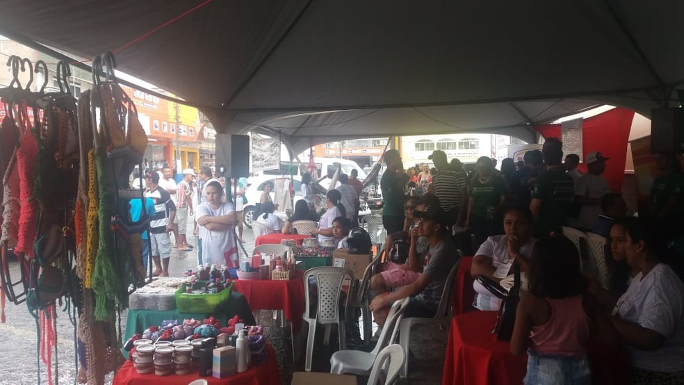 Feira promovida pelo BNB no interior do RN â Foto: DivulgaÃ§Ã£o
