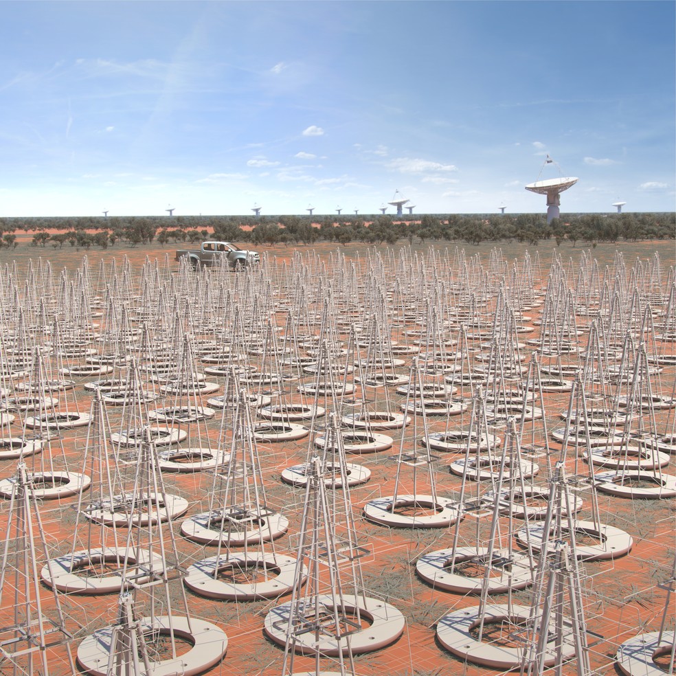Projeto SKA vai produzir o maior telescópio do mundo — Foto: Divulgação/SKA