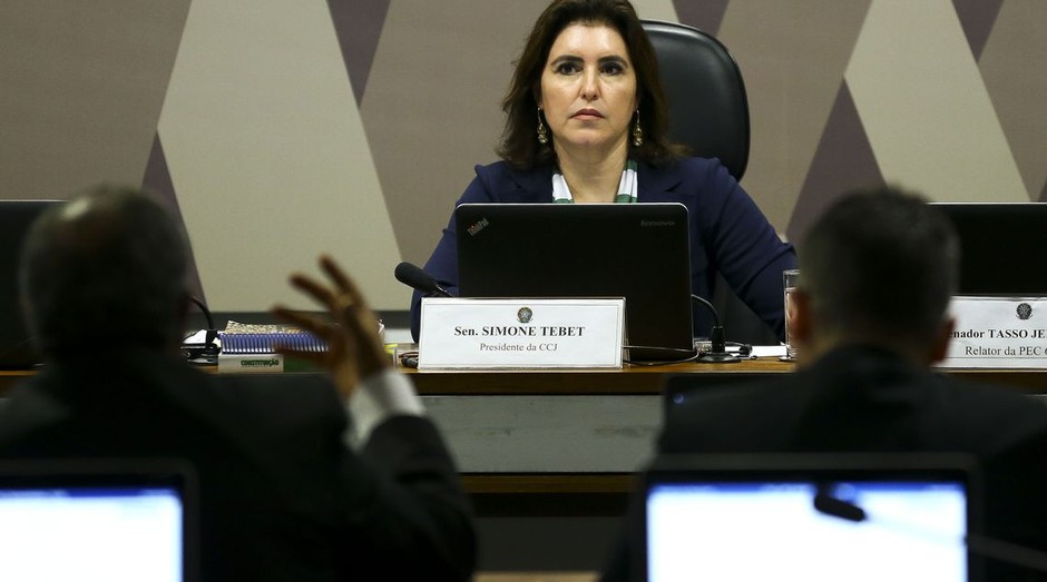 Senadora Simone Tebet, presidente da CCJ (Foto: Agência Brasil)