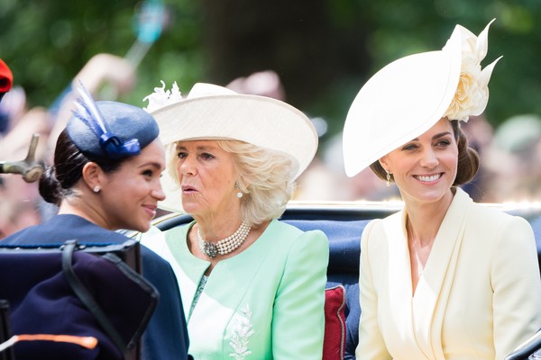 Meghan Markle, Camilla, Kate Middleton em evento da realeza em Londres em junho de 2019 (Foto: Getty Images)