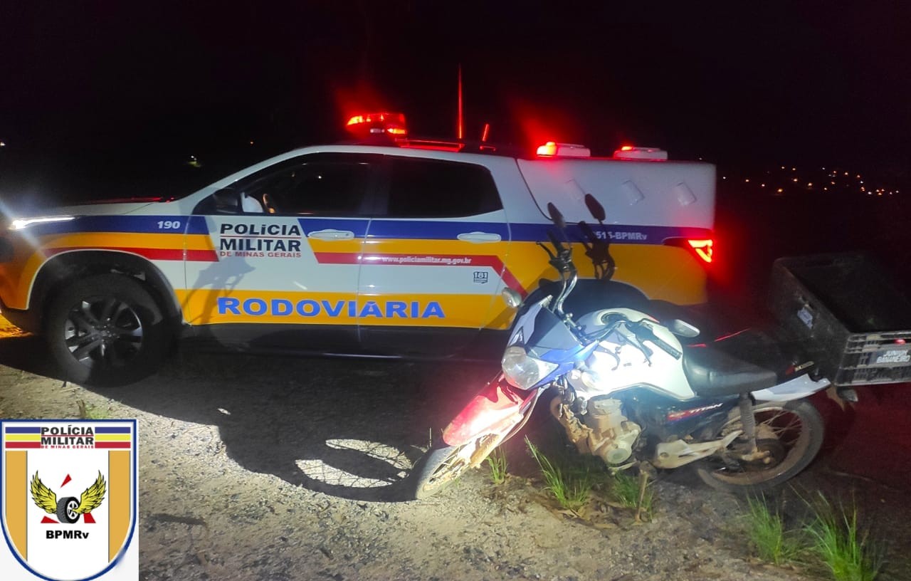 Homem é preso em flagrante com moto roubada na MG-450