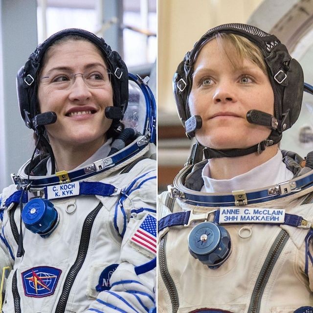 Christina Koch e Anne McClain (Foto: Instagram Science Channel/ Reprodução)