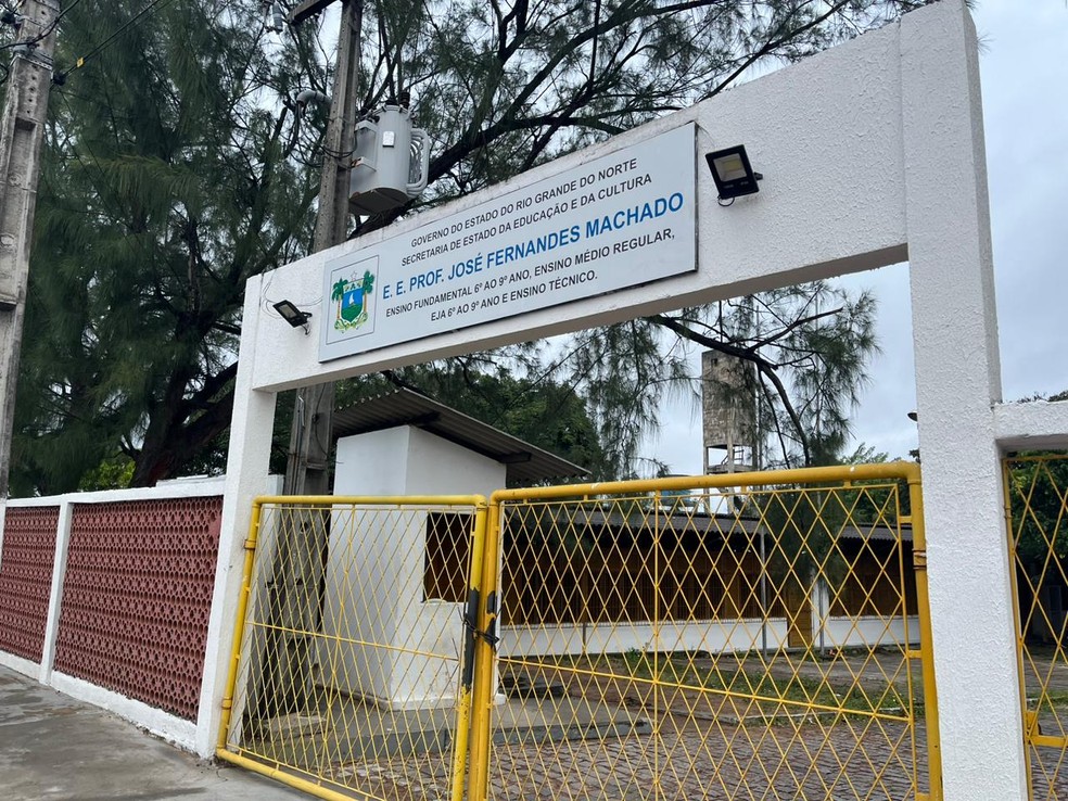 Escola Estadual José Fernandes Machado, o Machadão, em Natal — Foto: Vinícius Marinho/Inter TV Cabugi