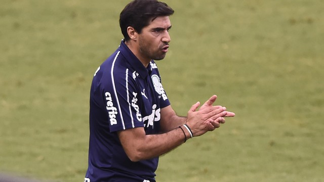 Abel Ferreira, técnico do Palmeiras, durante a partida contra o Vasco