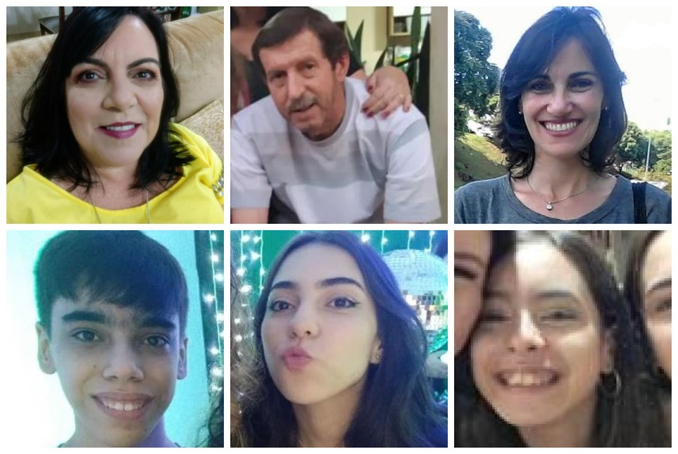 Seis pessoas de uma mesma família estavam em carro que foi engolido por cratera em Araraquara. Cinco corpos foram encontrados, uma menina de 10 anos segue desaparecida — Foto: Reprodução redes sociais