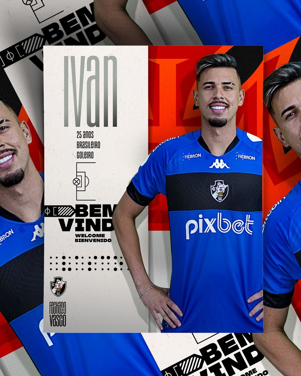Vasco anuncia a contrata&ccedil;&atilde;o do goleiro Ivan &mdash; Foto: Divulga&ccedil;&atilde;o