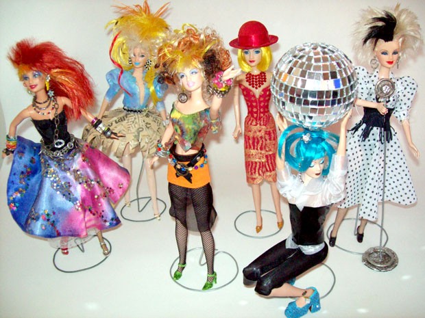 Todas as bonecas feitas por Marcus Baby de Cyndi Lauper (Foto: Divulgação)
