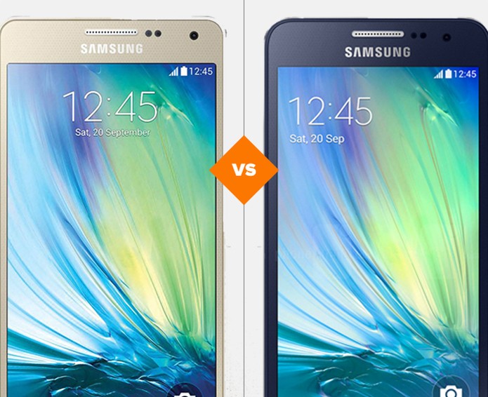 Galaxy A3 ou Galaxy A5, qual met?lico leva a melhor? (Foto: Arte/TechTudo)