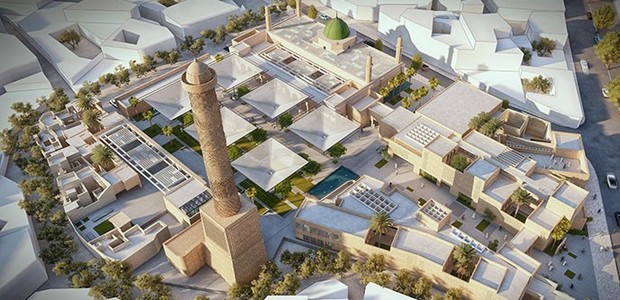 UNESCO anuncia proposta vencedora para reconstrução da Grande Mesquita de Mossul, no Iraque (Foto: Salah El Din Samir Hareedy e equipe / Divulgação)