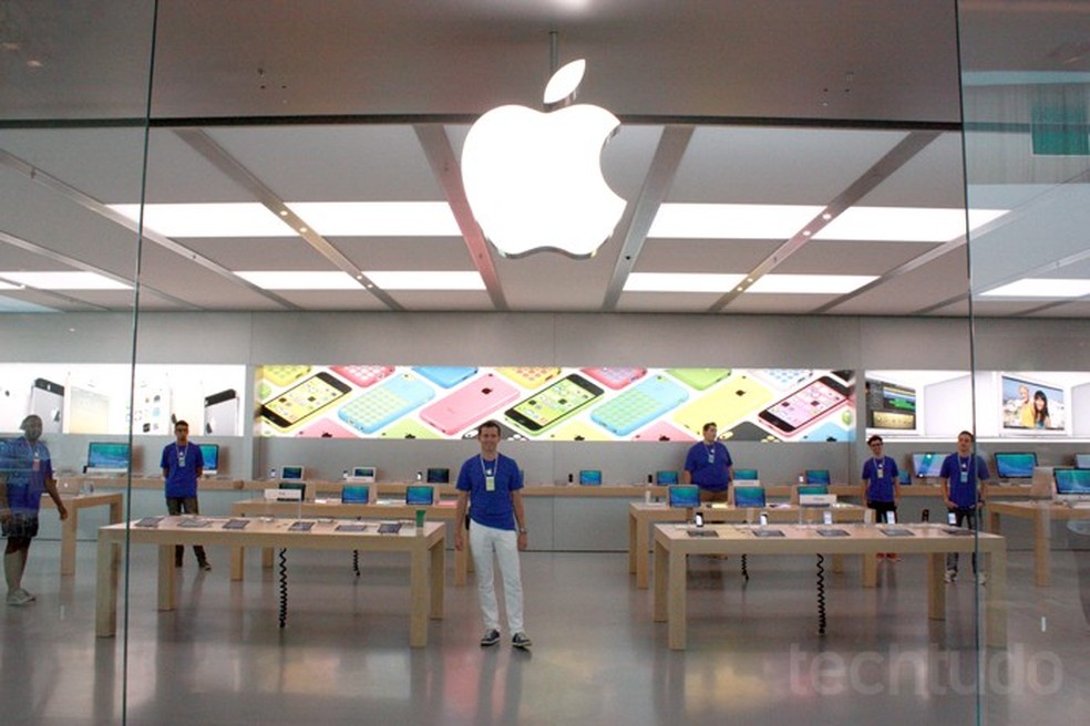 Frente da Apple Store (Foto: Allan Melo / TechTudo) — Foto: TechTudo