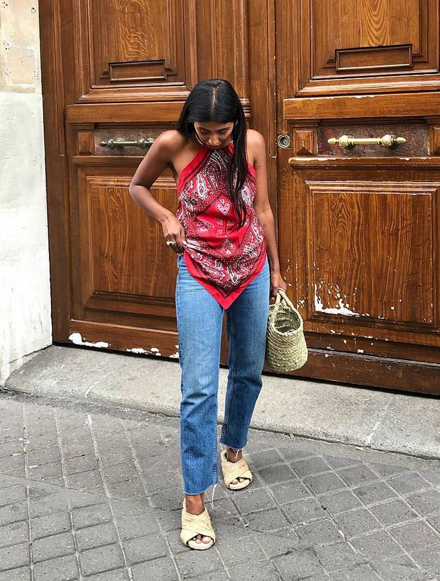 Jeans no verão. (Foto: Instagram)