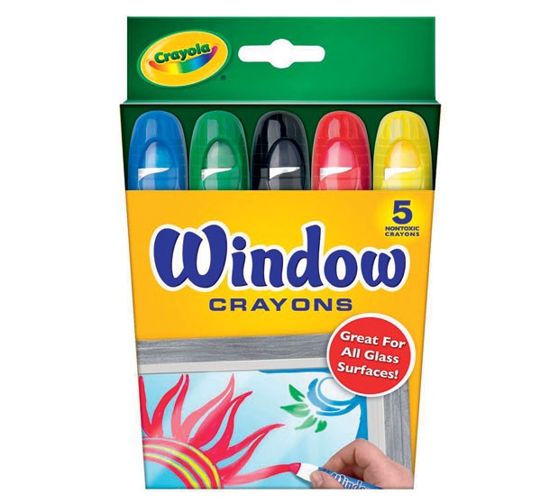 2. Giz de Cera para Vidro (5 cores). Da Crayola, R$ 31,90. (Foto: Divulgação)