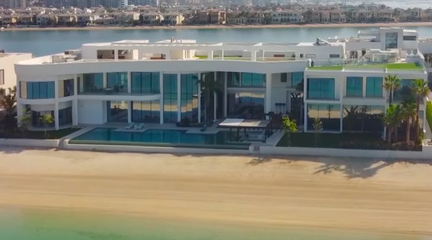 Mansão vendida por US$ 76,2 milhões em Dubai bate recorde de preço na cidade (Foto: Reprodução YouTube)