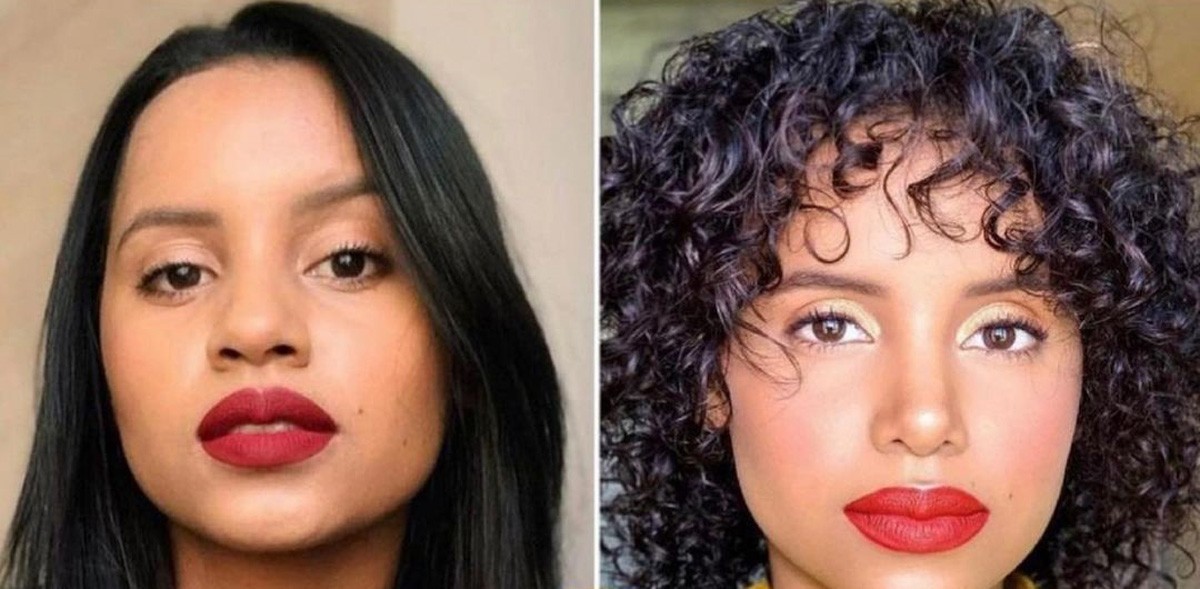 Gleici Damasceno antes e depois da harmonização facial (Foto: Reprodução/Instagram)