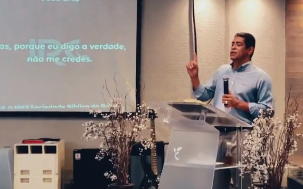 Pastor Esney Martins da Costa, de Goiânia, Goiás — Foto: Reprodução/Fantástico 