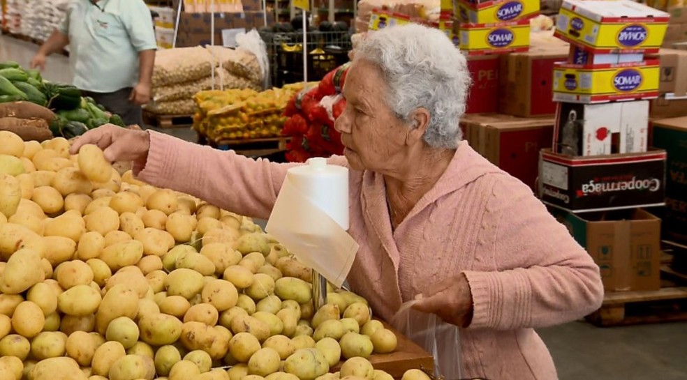 A batata (kg) teve elevação de 35,36% em Presidente Prudente (Foto: Reprodução/EPTV )