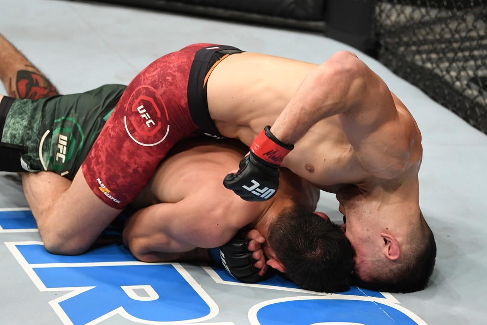 Damir Hadzovic venceu Marco Polo Reyes por nocaute tÃ©cnico no UFC Praga â?? Foto: Getty Images