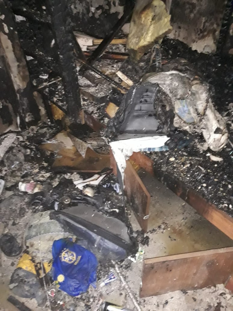 Quarto de hostel onde brasileiros estavam hospedados em SÃ£o Petersburgo pegou fogo (Foto: Guilherme Rosas/Arquivo pessoal)
