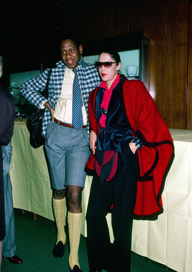 NEW YORK, NY - CIRCA 1980: Andre Leon Talley and Marina Schiano circa 1980 in New York City. (Photo by PL Gould/IMAGES/Getty Images) (Foto: Getty Images)