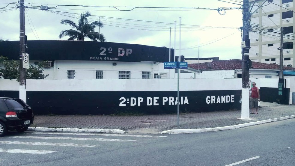 Caso foi registrado no 2Âº Distrito Policial de Praia Grande, SP â?? Foto: ReproduÃ§Ã£o/Praia Grande Mil Grau