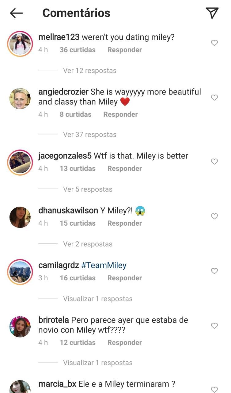 Cody Simpson apresenta nova namorada e fãs de Miley Cyrus deixam ataques (Foto: Reprodução/Instagram)