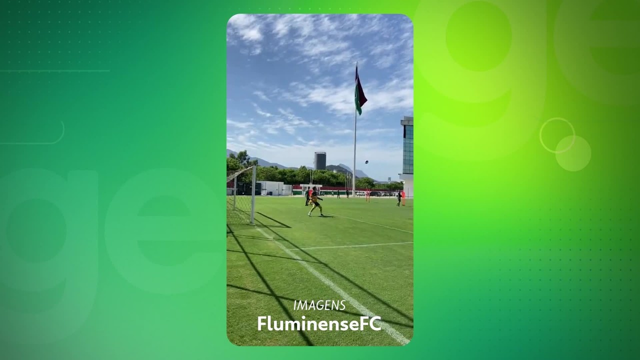Cano marca golaço durante o treino do Fluminense