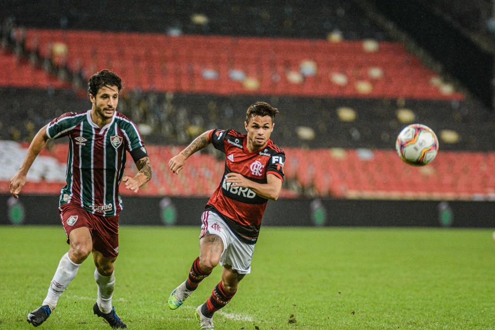 Hudson e Michael em Flamengo x Fluminense no Campeonato Carioca &mdash; Foto: Ag&ecirc;ncia Estado
