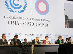 Foto leitura rascunho COP 20 Lima Peru dia final (Foto: Eduardo Carvalho/G1)