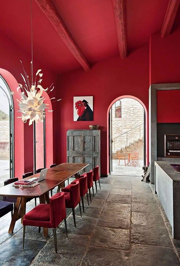 top 10 salas de jantar vermelhas (Foto: divulgação)