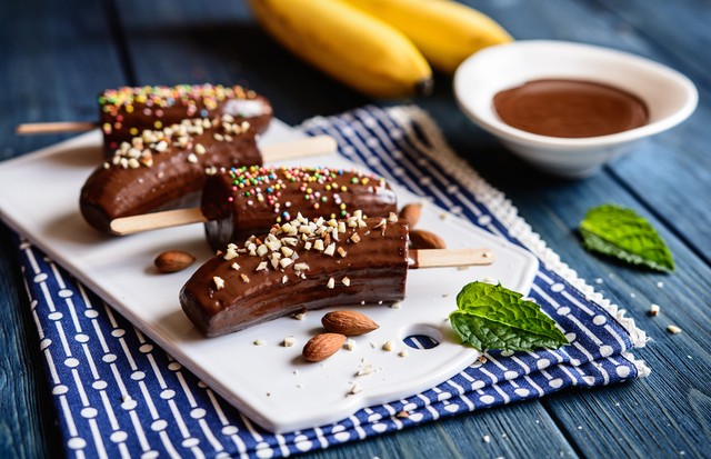 Picolé de banana com chocolate  (Foto: Divulgação)