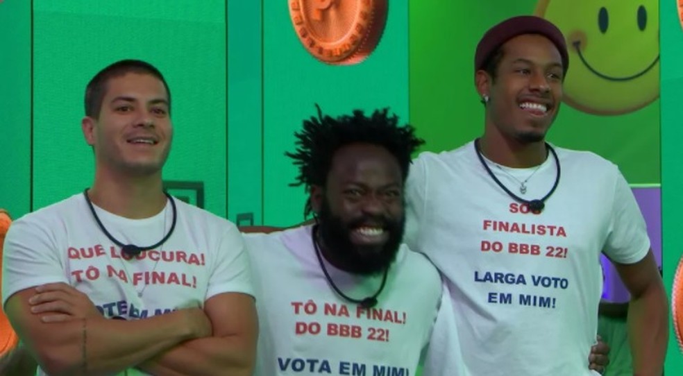 Arthur, Douglas Silva, Paulo André no BBB — Foto: Reprodução Globo