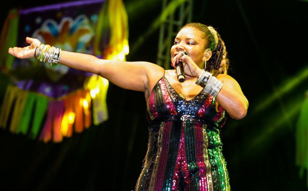Margareth Menezes diz que consciência negra gerou música com temáticas africanas — Foto: Rogério Vital