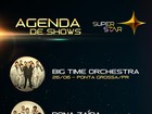 Vai ter show! Confira a agenda semanal das bandas e programe-se