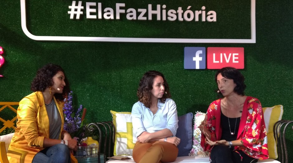 #ElaFazHistória (Foto: Vitória Batistoti)