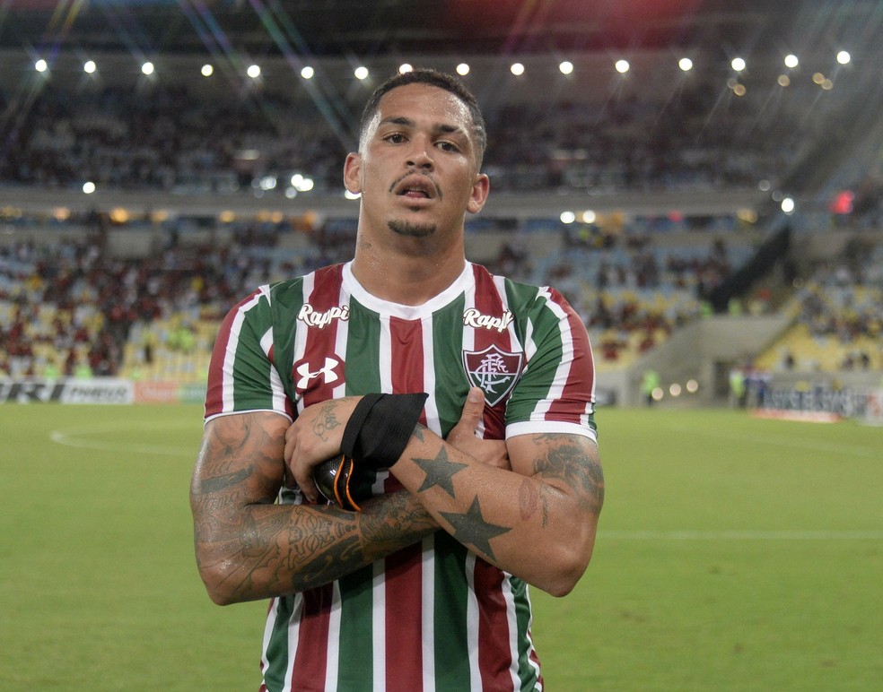 Luciano Festeja Gol Da Vitoria Do Fluminense E Manda Recado Futebol Se Ganha 11 Contra 11 Fluminense Ge