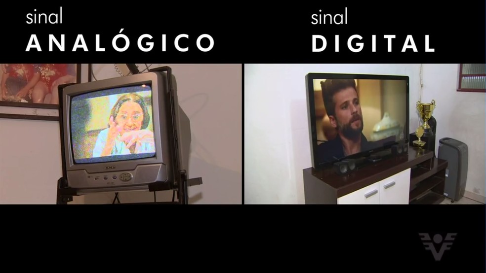 Resultado de imagem para sinal analogico digital tv
