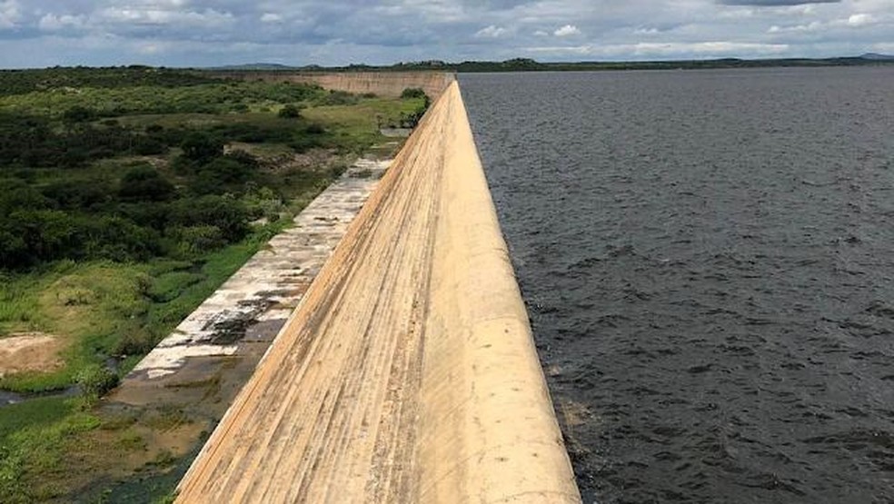 Terceiro maior reservatório do RN atinge 95% da capacidade total; barragem  não sangra há 14 anos | Rio Grande do Norte | G1