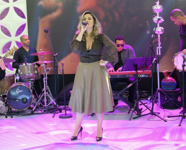 Maria Rita canta sucessos no Mais Você (Foto: Priscilla Massena/Gshow)