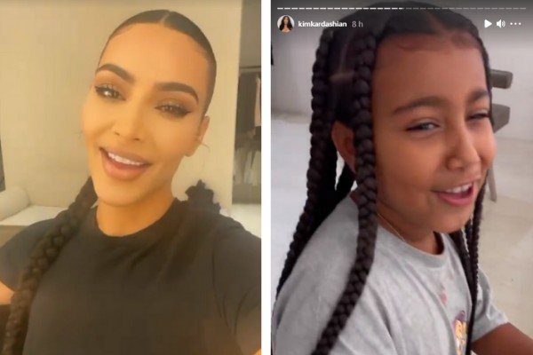 Kim Kardashian e a filha mais velha North West, de 8 anos (Foto: Reprodução/Instagram)