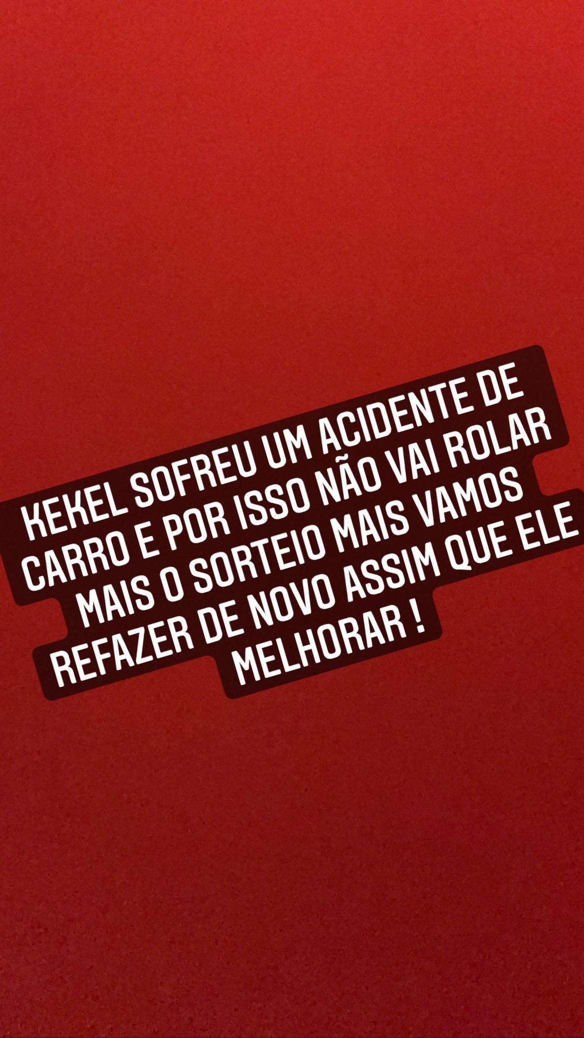 MC Kekel sofre acidente de carro (Foto: Reprodução/Instagram)