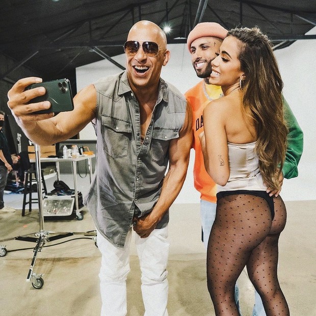 Vin Diesel, Nicky Jam e Anitta (Foto: Reprodução/Instagram)
