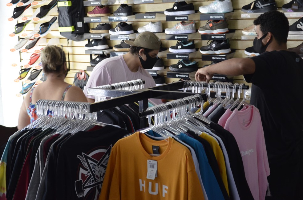 Comércio no Vale do Aço (MG) — Foto: Emmanuel Franco/Sindicomércio Vale do Aço