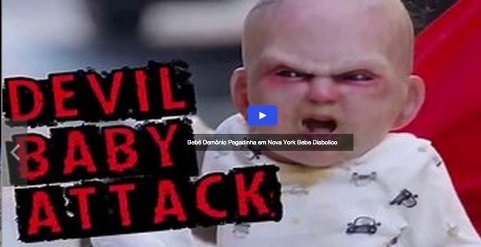 Vídeo do bebê demônio foi o mais buscado pelos brasileiros no Yahoo Vídeos (Foto: Reprodução)